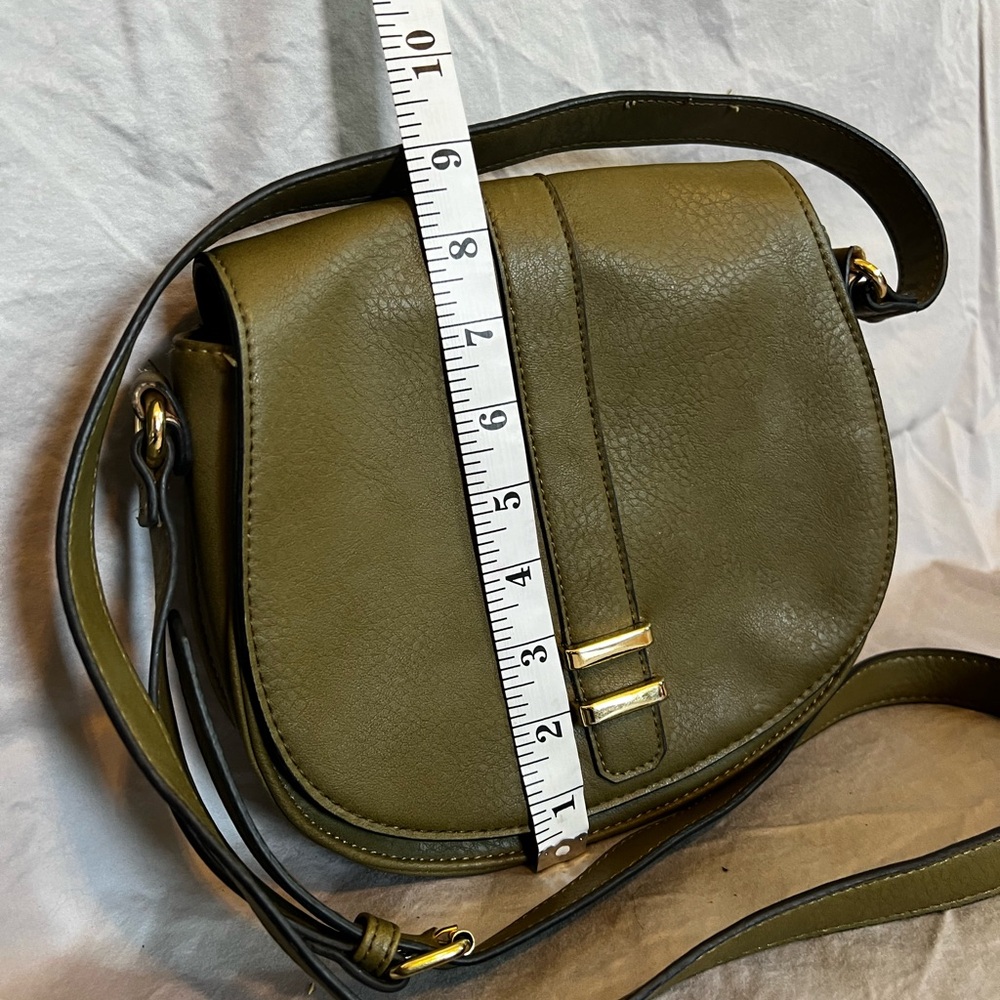 Neiman Marcus Olive Green Crossbody Bag